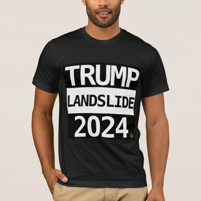 TRUMP LANDSLIDE 2024 T-SHIRT (Frente)