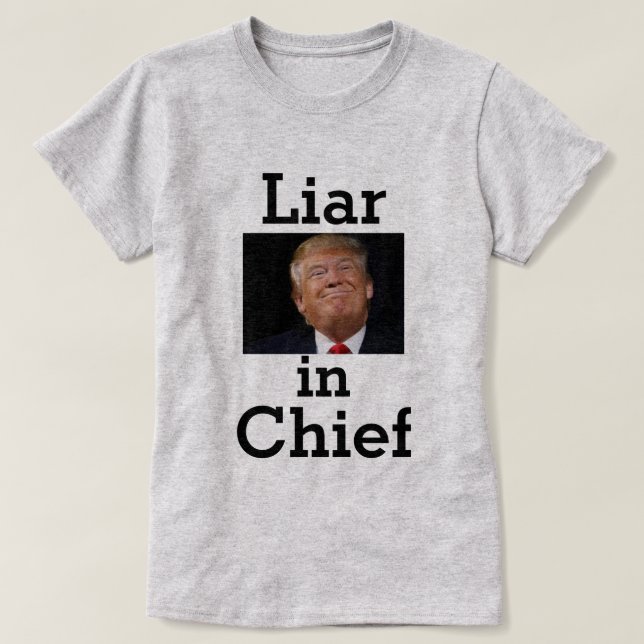 Trump Liar em Camisa Chefe (Frente do Design)