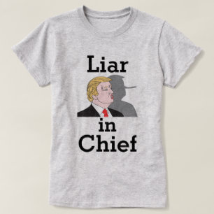 Trump Liar em Camiseta Chefe