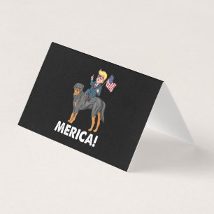 Trump Merica Rottweiler Cachorro Herói Americano