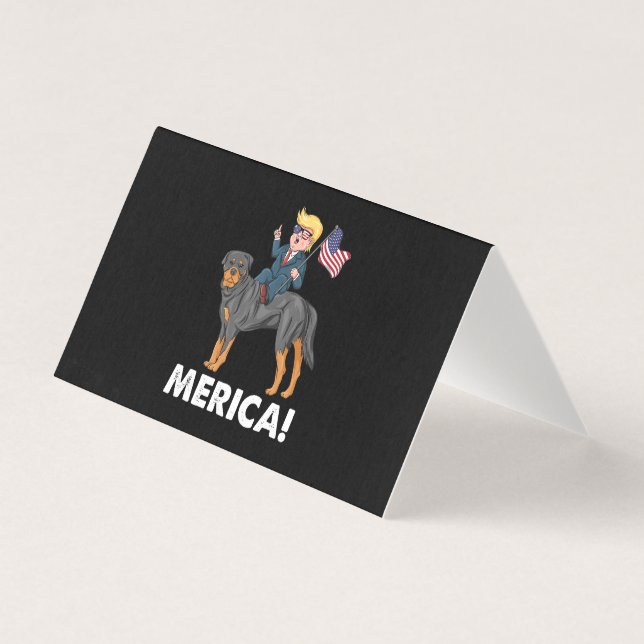 Trump Merica Rottweiler Cachorro Herói Americano (Frente)