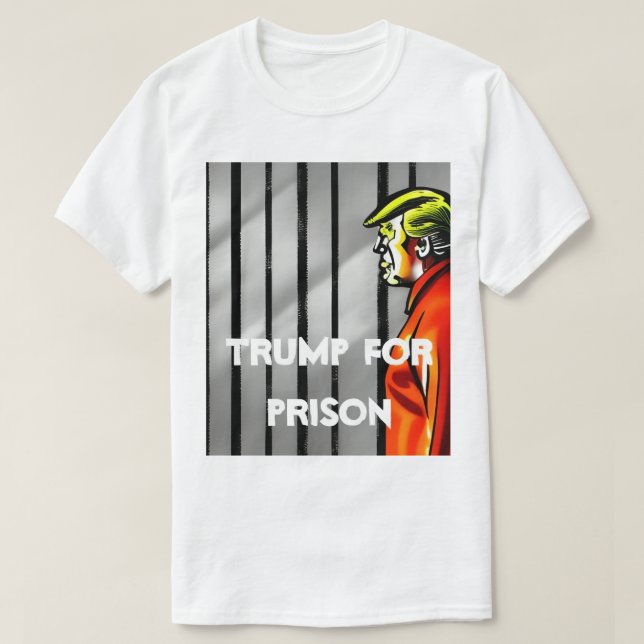 Trump Para A Camisa Da Prisão (Frente do Design)