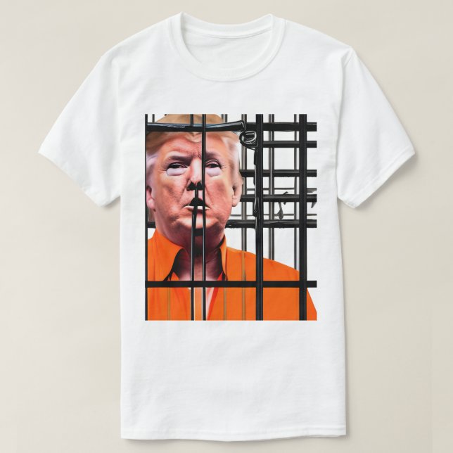 Trump Para A Camisa Da Prisão (Frente do Design)