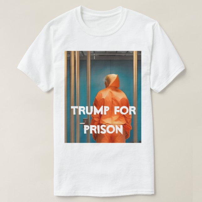 Trump Para A Camisa Da Prisão (Frente do Design)