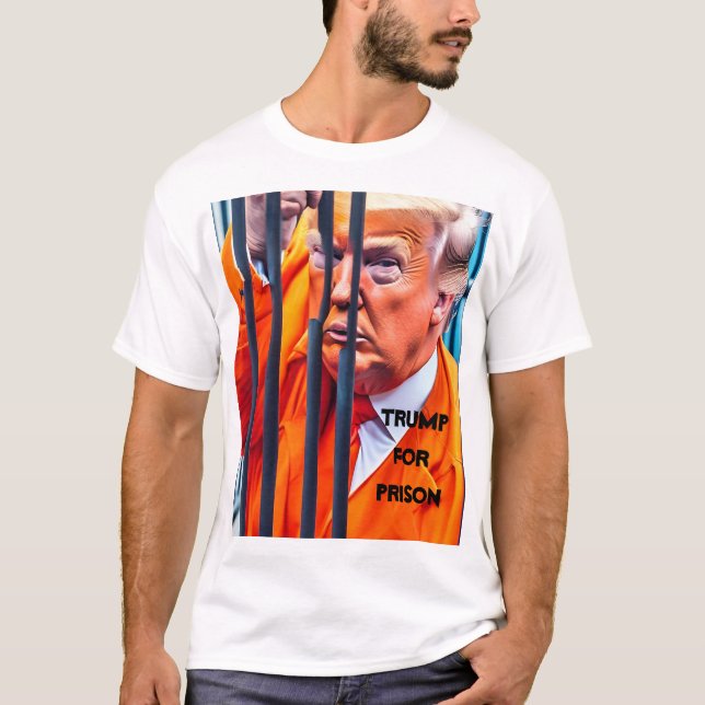 Trump Para A Camisa Da Prisão (Frente)