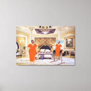 Trump Se Veste Para Entregar Arte Canvas