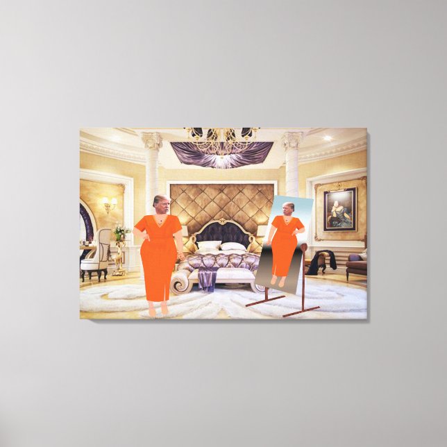 Trump Se Veste Para Entregar Arte Canvas (Frente)