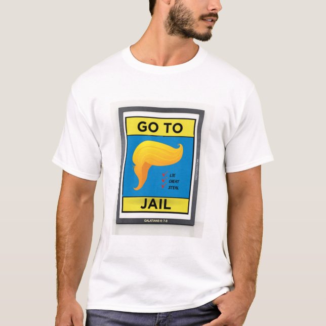 Trump T-shirt | Ir Para A Prisão (Frente)