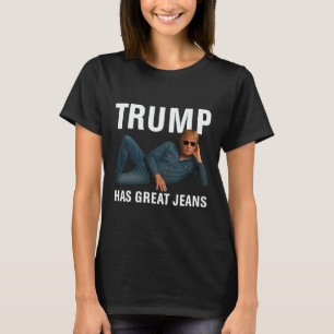 Trump Tem Ótimas Calças Jeans Camiseta Gráfica Div