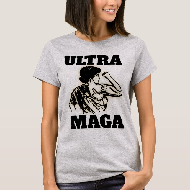 TRUMP ULTRA MAGA WOMENS LADIS T-SHIRTS (Frente)