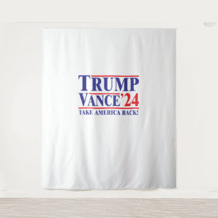 Trump Vance 2024 "Take America Back" Tapeçaria