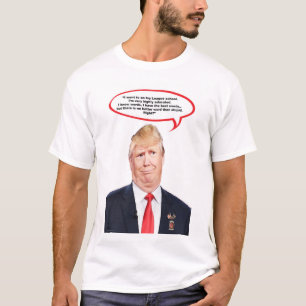 Trumped acima do t-shirt impresso