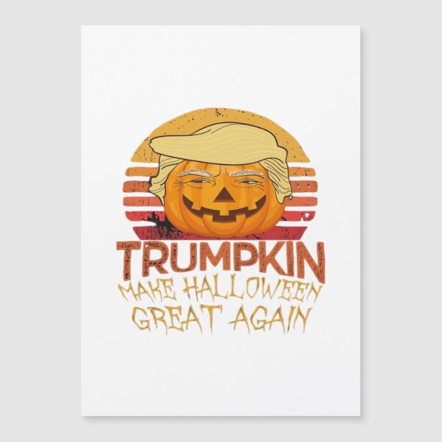 Trumpkin Halloween Divertido Clássico (Frente)