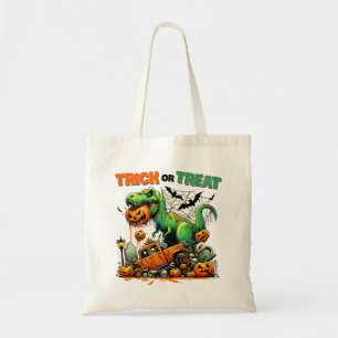 Truque de Aventura de T-Rex Halloween ou bolsa de 