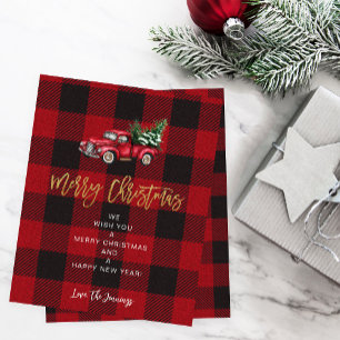 Truque de Orçamento e Buffalo Cheque Feliz Natal