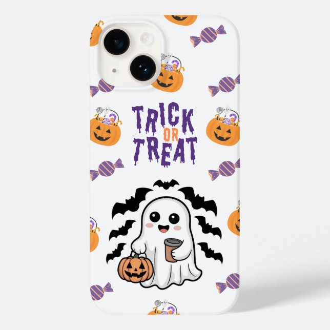 Truque Fantasma Bonito ou Tratar capas de iphone H (Verso)
