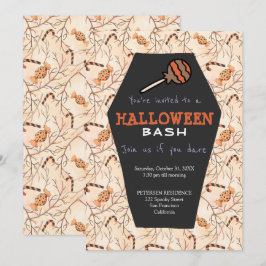 Truque moderno de Halloween ou convite para festa 
