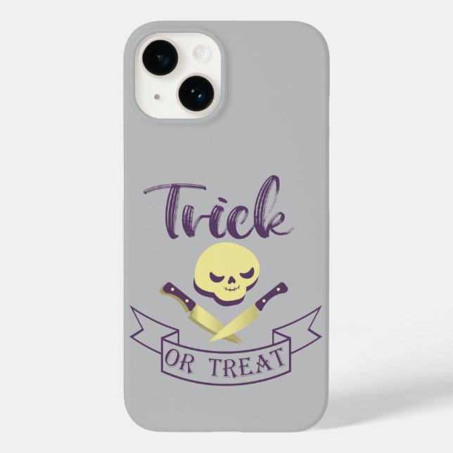 Truque ou tratamento de ossos cruzados do crânio F (Verso)