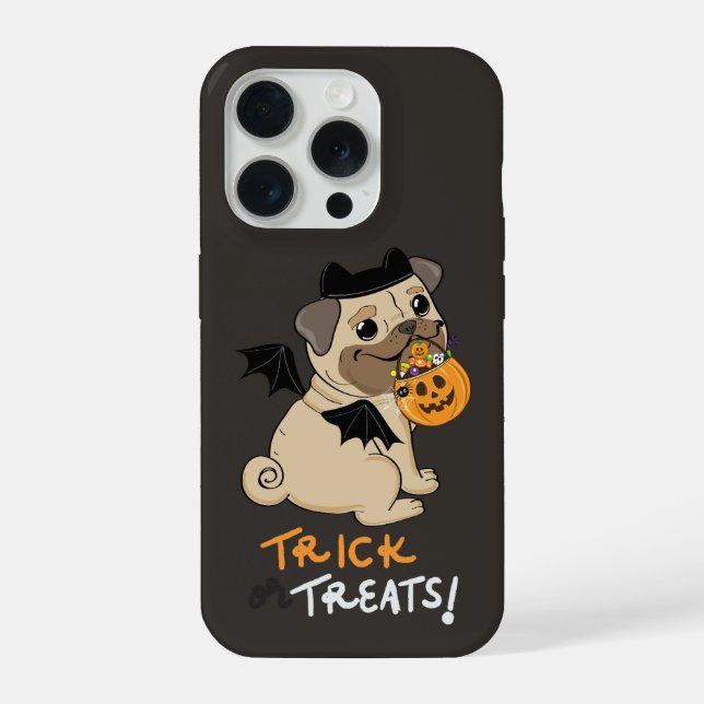 Truque ou Tratas Pug Costume (Verso)