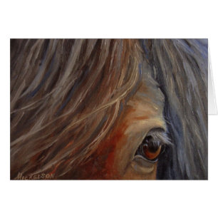 "Trust" Horse Fine Art Cartão de Saudação Ocasião