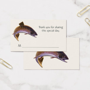 Truta Brook, Peixe de Pesca Esportiva Vintage, Pes