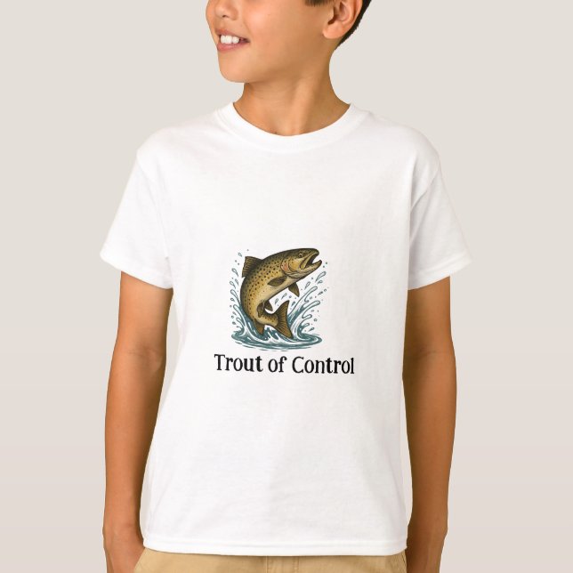 Truta do T-Shirt do Kid de Controle (Frente)