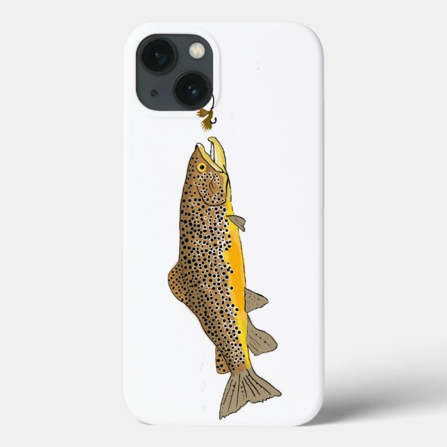 Truta Marrom de Pesca com Mosca (Verso)
