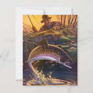 Truta Salmão Pescador, Pesca Esportiva Vintage