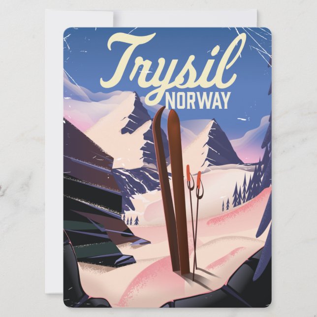 Trysil Noruega esqui (Frente)