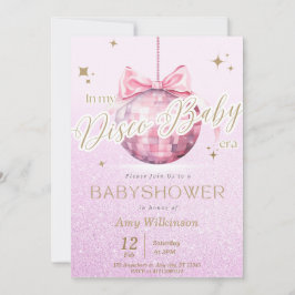 TS de Convite para Babyshower de Discussão Rosa