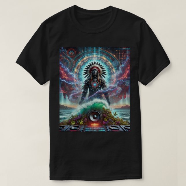 Tsalagi bate camiseta (Frente do Design)