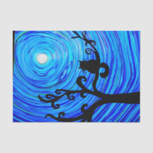 TSP 098 - Gato e o luar - lenço de papel