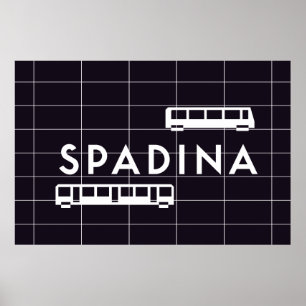 TTC - A estação de Spadina treina o poster