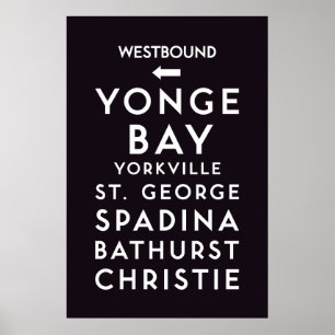TTC - Poster de estações Westbound
