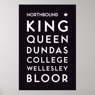 TTC - Poster Northbound das estações