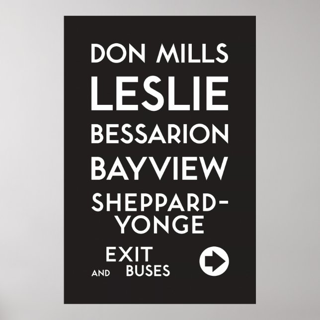 TTC - Sheppard Don Mills Poster (Frente)