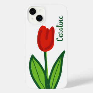 Ttulipa vermelha-curva personalizada iPhone 14 mai
