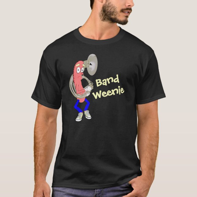 Tuba que joga o t-shirt da obscuridade do Weenie (Frente)