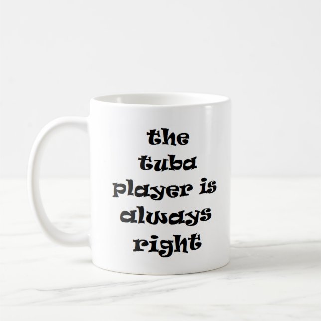 tuba-toca sempre caneca de café direita (Esquerda)