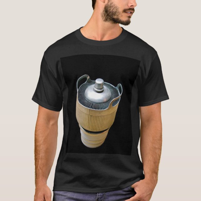 Tubo de vácuo de alta potência - T-shirt preto (Frente)