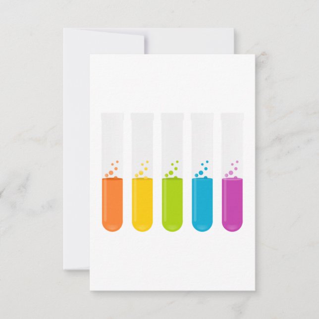 Tubos de Teste de Ciência da Química (Frente)