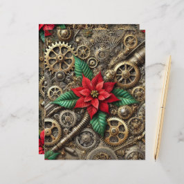 Tubos e engrenagens de Steampunk Festivos com Poin