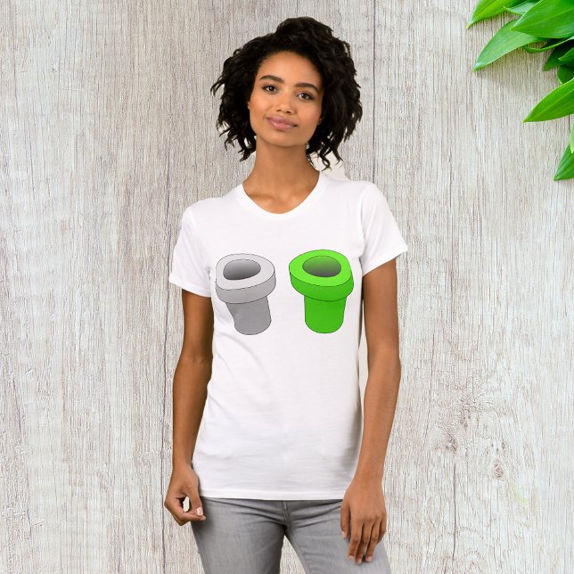 Tubos Isométricos Mulheres T-Shirt (Criador carregado)