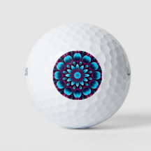 Tubos Roxos Caleidoscópio Fractal Azul Vintage