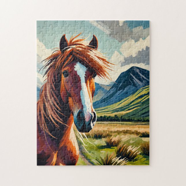 Tucker, o Quebra-cabeça de Peça do Cavalo 250 (Vertical)