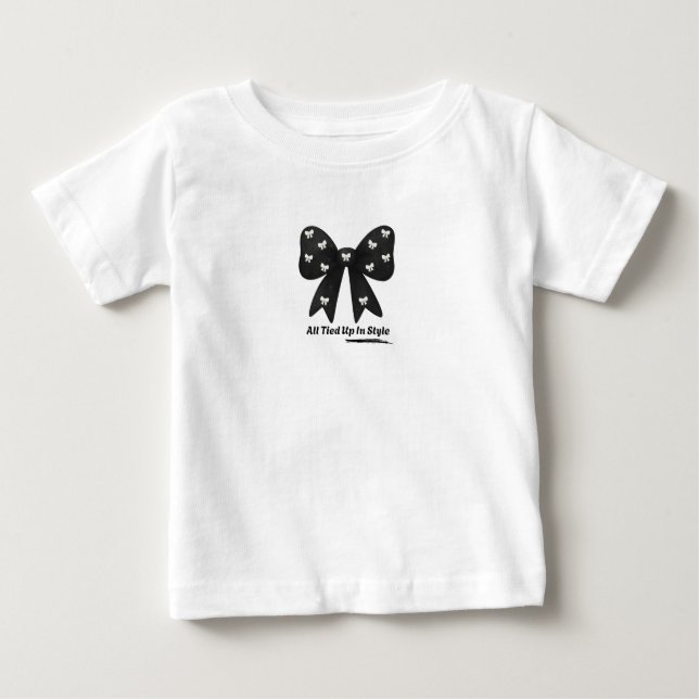 Tudo Amarrado com Estilo – Camiseta Laço Minimalis (Frente)