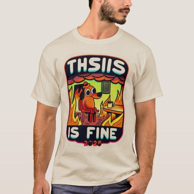 Tudo Bem - Camiseta Meme 2025 Vibes" (Frente)