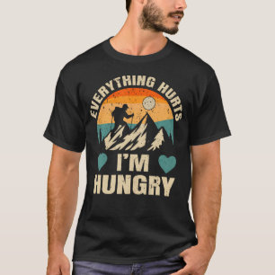 Tudo Dói Estou Com Fome Camiseta Engraçada de Corr