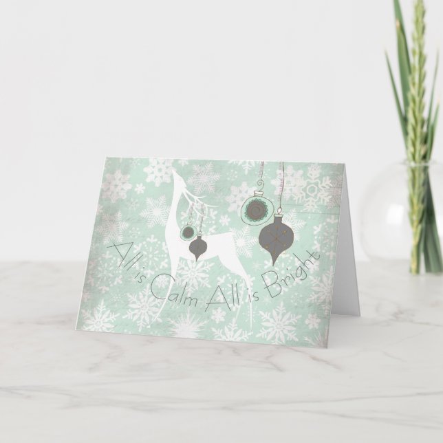 Tudo é calma que tudo é cartão brilhante dos (Frente)