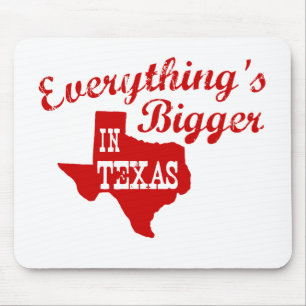 Tudo é maior no Texas State Mouse Pad